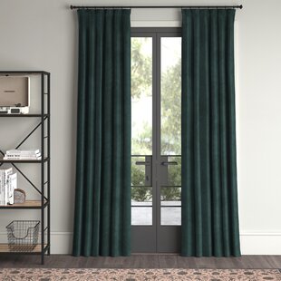 Rosette Velvet Curtains For Living Room | Wayfair